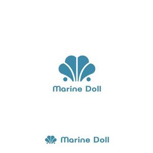 耶耶 (yuki_tk_s)さんの水色と白を基調とした内装・海がコンセプトのコンカフェ「Marine Doll」のロゴ及びロゴマークへの提案