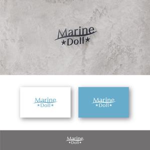 SSH Design (s-s-h)さんの水色と白を基調とした内装・海がコンセプトのコンカフェ「Marine Doll」のロゴ及びロゴマークへの提案
