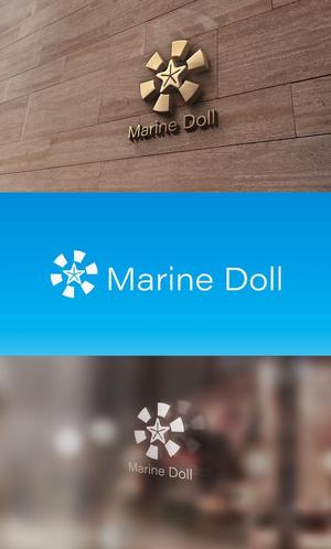 mizuno5218 (mizuno5218)さんの水色と白を基調とした内装・海がコンセプトのコンカフェ「Marine Doll」のロゴ及びロゴマークへの提案