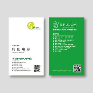 TYPOGRAPHIA (Typograph)さんのガーデニング施工・管理会社　名刺デザインへの提案