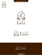 queuecat (queuecat)さんの[美容] アロママッサージでお客様に癒しをお届けする出張マッサージ店 「Lana」のロゴへの提案