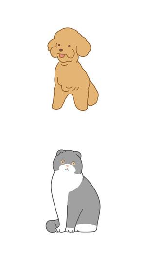 cocoloco (cocoloco_dh)さんの人気犬種、猫種のイラスト２点への提案