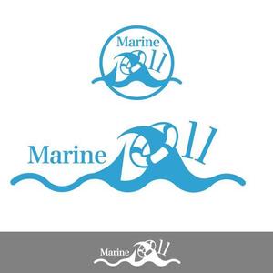 50nokaze (50nokaze)さんの水色と白を基調とした内装・海がコンセプトのコンカフェ「Marine Doll」のロゴ及びロゴマークへの提案