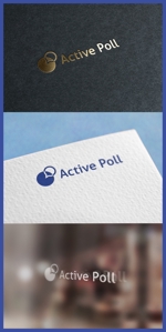 mogu ai (moguai)さんのリアルタイム意見共有ツール（アプリ）「Active Poll」のロゴへの提案
