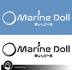 ki-to (ki-to)さんの水色と白を基調とした内装・海がコンセプトのコンカフェ「Marine Doll」のロゴ及びロゴマークへの提案