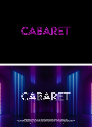 take5-designさんのキャバクラ、ガールズバーのポータルサイト　cabaret （キャバレット）ロゴへの提案