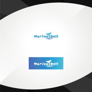 uim (uim-m)さんの水色と白を基調とした内装・海がコンセプトのコンカフェ「Marine Doll」のロゴ及びロゴマークへの提案