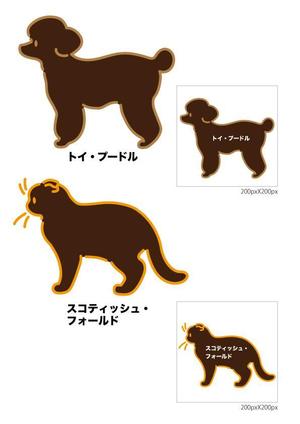 にらぐて (niragute)さんの人気犬種、猫種のイラスト２点への提案