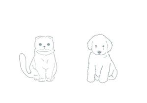 ヴぃんす (Vince)さんの人気犬種、猫種のイラスト２点への提案