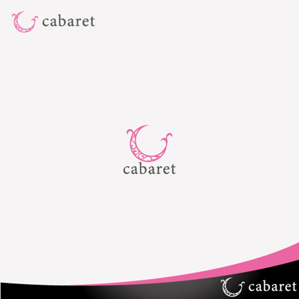 キャバクラ、ガールズバーのポータルサイト　cabaret （キャバレット）ロゴ