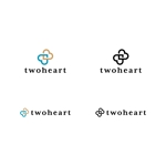 BUTTER GRAPHICS (tsukasa110)さんの住宅ローン、不動産、保険、飲食店経営の コンサル会社「twoheart（トゥハート）」のロゴへの提案