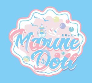 tenmo ()さんの水色と白を基調とした内装・海がコンセプトのコンカフェ「Marine Doll」のロゴ及びロゴマークへの提案
