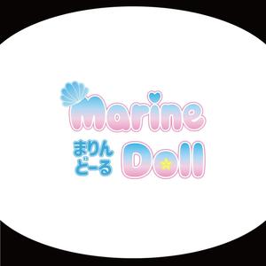 HOSHI (hoshi-1)さんの水色と白を基調とした内装・海がコンセプトのコンカフェ「Marine Doll」のロゴ及びロゴマークへの提案