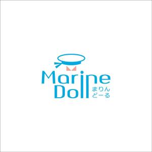 chpt.z (chapterzen)さんの水色と白を基調とした内装・海がコンセプトのコンカフェ「Marine Doll」のロゴ及びロゴマークへの提案