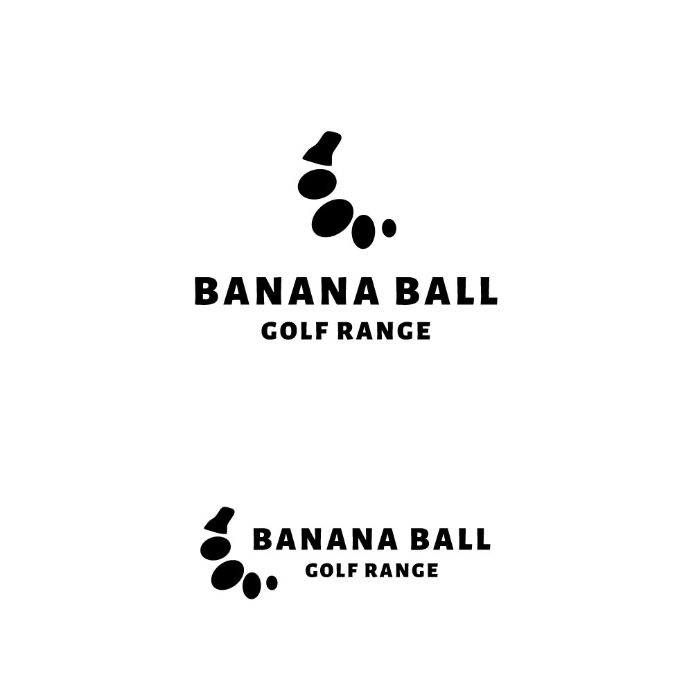 インドアゴルフ練習場「BANANA BALL GOLF RANGE」のロゴ制作