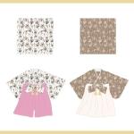 Cosmic design (cosmic_design)さんのベビーがお祝いで着る袴ロンパースのパターンデザイン（女の子用）への提案