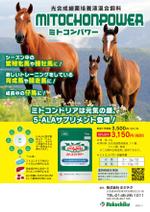 io graphics (io-graphics)さんの馬飼料会社の新発売サプリメントのチラシへの提案