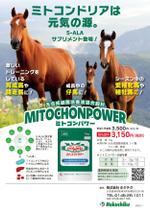 io graphics (io-graphics)さんの馬飼料会社の新発売サプリメントのチラシへの提案