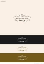 shiromiso  (shiromiso)さんの美容院・ネイルサロンのロゴ「hair and total design ivory.」への提案