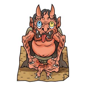 Asaminet (asaminet)さんの妖怪：天邪鬼（あまのじゃく）のイラストへの提案