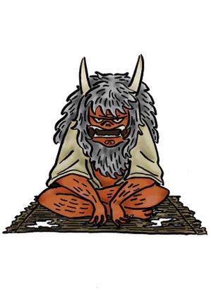 平林由衣 (hrbys_y)さんの妖怪：天邪鬼（あまのじゃく）のイラストへの提案