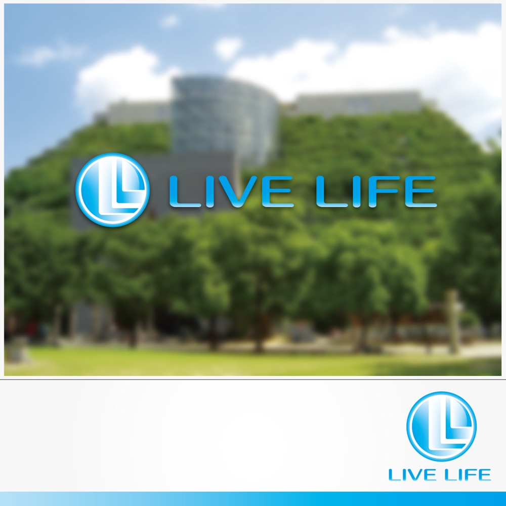 「LIVE LIFE」のロゴ作成