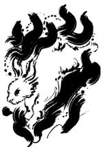 ひととき (Akao)さんの箔押し用：兎柄凸版デザインの依頼への提案