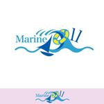 50nokaze (50nokaze)さんの水色と白を基調とした内装・海がコンセプトのコンカフェ「Marine Doll」のロゴ及びロゴマークへの提案