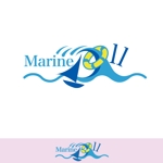 50nokaze (50nokaze)さんの水色と白を基調とした内装・海がコンセプトのコンカフェ「Marine Doll」のロゴ及びロゴマークへの提案