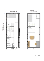 家具インテリアコーディネート (M-Nishimoto)さんのマンション 60平米　メゾネット賃貸用住宅の間取りプランの作成への提案