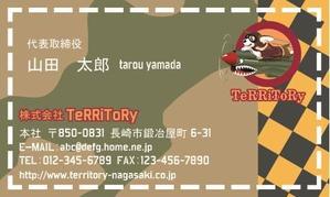 toshiyuki_2684さんの「ロゴテーター有り」表・名刺作成、裏面・地図作成依頼への提案