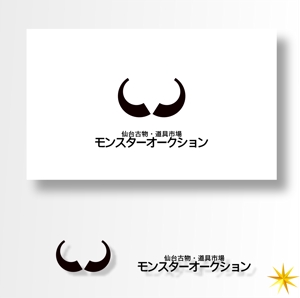 shyo (shyo)さんの「仙台古物・道具市場　モンスターオークション」のロゴへの提案