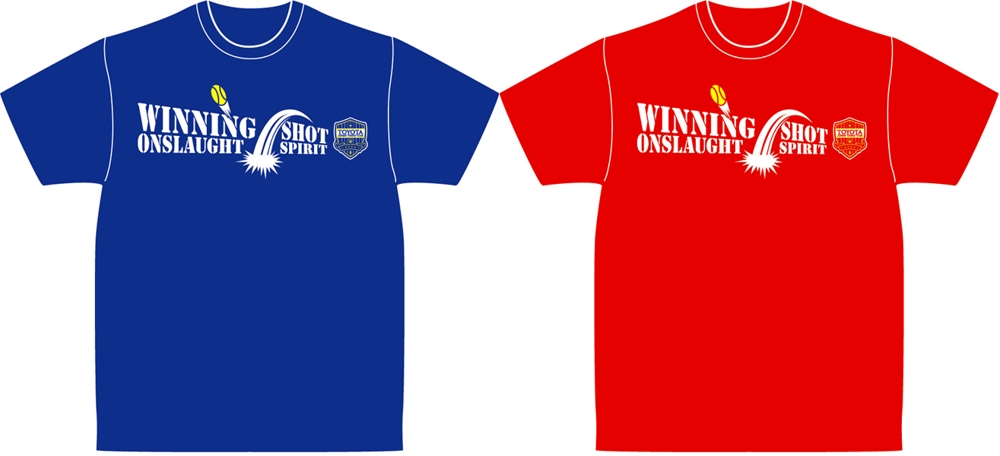 ジュニアテニスチームの練習用Tシャツのデザインをお願いします！
