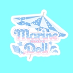 RINA (Itokazumasacaya)さんの水色と白を基調とした内装・海がコンセプトのコンカフェ「Marine Doll」のロゴ及びロゴマークへの提案