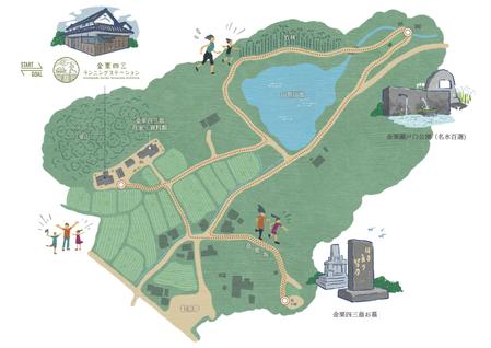 KMD (kasemiki)さんのイラストマップ制作依頼　金栗四三ランニングステーション周辺地域への提案
