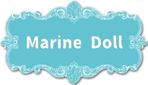 emilys (emilysjp)さんの水色と白を基調とした内装・海がコンセプトのコンカフェ「Marine Doll」のロゴ及びロゴマークへの提案