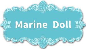 emilys (emilysjp)さんの水色と白を基調とした内装・海がコンセプトのコンカフェ「Marine Doll」のロゴ及びロゴマークへの提案
