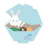 Suisai (Suisai)さんの年賀状用の卯(うさぎ)のイラストへの提案