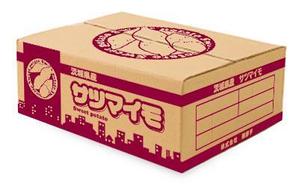 木村裕二 (Me-J)さんの全国量販店での店頭や通販で販売するサツマイモ（生芋）を入れる段ボールデザインへの提案