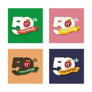 three (three97)さんの食品スーパー　50周年記念ロゴ制作への提案