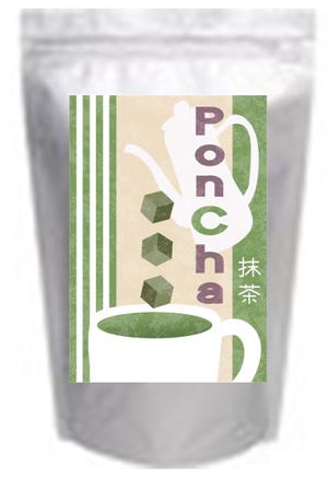 chibou ()さんの新形状の日本茶商品「ＰｏｎＣｈａ」（抹茶）ポンチャのパッケージデザインへの提案
