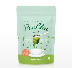 ori4667 (ori4667)さんの新形状の日本茶商品「ＰｏｎＣｈａ」（抹茶）ポンチャのパッケージデザインへの提案