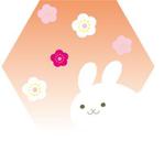 CUBE (cube1)さんの年賀状用の卯(うさぎ)のイラストへの提案