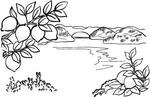 Amy Haneda (1567)さんの瀬戸内の風景とレモンブレンドの香りのイメージイラストへの提案