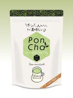 blue island (blueisland)さんの新形状の日本茶商品「ＰｏｎＣｈａ」（抹茶）ポンチャのパッケージデザインへの提案