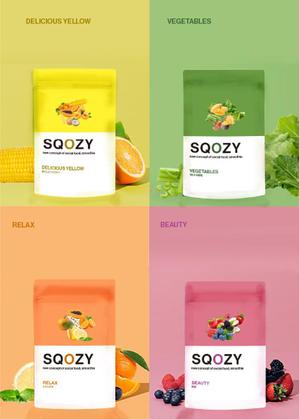gou3 design (ysgou3)さんの冷凍スムージー「SQOZY」の商品パッケージデザイン作成依頼への提案