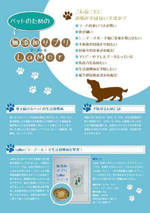 nYacco! ()さんの無添加サプリメント説明のチラシ(片面印刷)のデザインへの提案