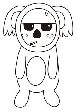 nakanotoさんのコアラのゲームキャラクターデザインへの提案
