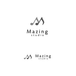 スタジオきなこ (kinaco_yama)さんの明治神宮前、表参道エリアにある音楽スタジオ「Mazing」のロゴへの提案