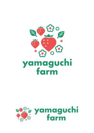 oyama_k (oyama_k)さんの山口いちご園「yamaguchi farm」のロゴ作成依頼への提案